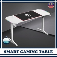 Smart Gaming Table Standing desk gaming table 140 160 cm Meja smart Motorized desk RGB Carbon matte 