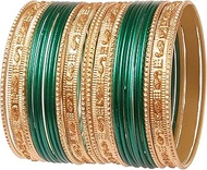 "Colorful 2 Dozen Bangle Collection Indian Bollywood Alloy Designer Jewelry Special Large Size Bangl