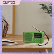 [Cilify.sg] Mini Portable Radio Full-Wave Band Battery 500mAh Pocket Radio FM Radio Receiver
