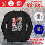 GUNDAM Exia Barbatos Ariel Cartoon Dri-Fit XS-5XL Polyester Microfiber Long Sleeve Baju T-Shirt GDV1