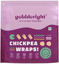 GOBBLERIGHT gobbleright Chickpea Wraps/ 6 Wraps/Tortilas/Gluten Free/Dairy Free/Grain Free/Soya Free