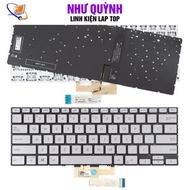 Asus ZenBook Flip 14 laptop Keyboard UX462, UX462D, UX462DA, UX462FA, UM462DA (Silver) With Light NE