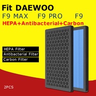 LIFESUPPLYCN Fit DAEWOO F9 / F9 Max / F9 Pro HEPA Carbon Antibacterial Filter Bladeless Fan Leafless
