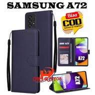 Hoki Roy08 -  Flip Casing Samsung Galaxy A72 Casing Flip Cover Wallet Sarung Hp - Casing Dompet Flip