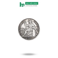 Đồng Xu Hoa Xòe Đánh Gió Đông Dương Hình Bà Đầm Cũ Bạc Ta 20 Cent BẠC HIỂU MINH DDD003C