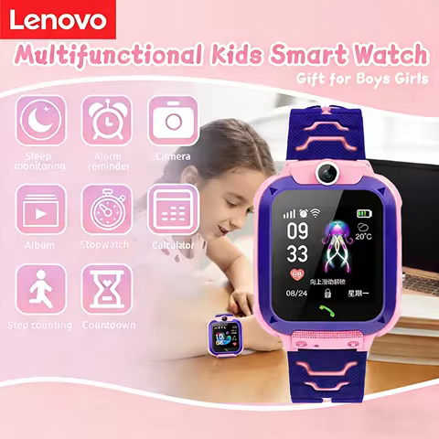 Lenovo 4g Mini Smart Children Watch Sim Card Call Camera Watch Gps Tracking Children's Smart Waterpr
