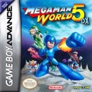 ตลับ GBA Megaman World 5 DX ตลับผลิตใหม่ เป็นเกมส์ที่ แฟนๆทำขึ้นHomebrewจากเกมส์บอย ขาวดำสู่ตลับ GBA