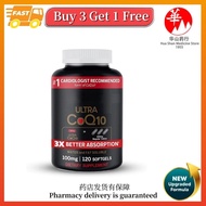 sg Qunol Ultra CoQ10 100mg, 3x Better Absorption, Patented Water and Fat Soluble Natural Supplement 