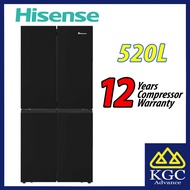 (Free Shipping) Hisense 520L 4 Door Fridge Inverter Refrigerator RQ568N4AWU / RQ568N4ABU