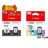 Canon PG-47 BLACK / CANON CL-57 COLOR / CANON CL-57s COLOR  Original #หมึกปริ้นเตอร์  #หมึกเครื่องปร