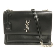 SAINT LAURENT 牛皮皮革Sunset Medium鏈帶肩背袋