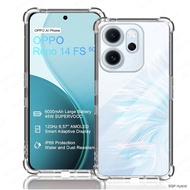 Clear Silicone Shockproof Cover Casing For OPPO Reno14 F Case Protection Shell Reno14 FS Reno 14 Pro