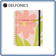 Delfonics Rollbahn Flower L Diary 2026-2027 (March 2026 Start)