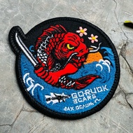 Goruck Koi Samurai embroidered patch