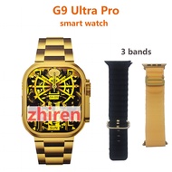 🔥 [Sẵn sàng trong kho]+Miễn phí vận chuyển+COD 🔥 Đồng hồ thông minh G9 Ultra Pro Gold 3 dải với NFC 
