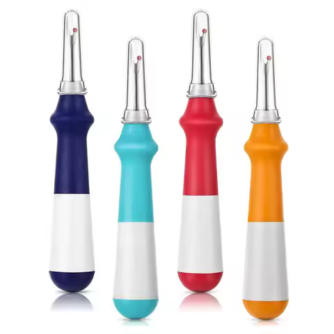 4Pcs Ergonomic Grip Seam Ripper Colorful Large Thread Remover for Sewing Crafting Removing Embroider