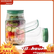 Salad Jar Jar Containers for Meal Prep & Travel