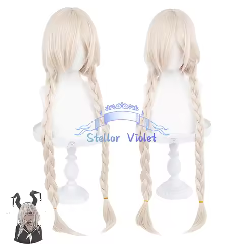 Game Azur Lane Wig Owari Cosplay Wigs Cosplay Costumes 95CM Gold Long Hair Double Ponytails Braided 