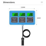 7 In 1เครื่องทดสอบคุณภาพน้ำ PH Meter Multi-Parameter Aquarium Ph/temp/ec/cf/rh/tds/orp/ ความชื้น