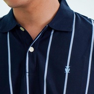 MATSUDA Kaos Polo Shirt Dewasa Polos Pria Kerah Katun Sabae Navy Pendek