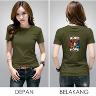 Cs distro t-shirt t-shirt adult women's t-shirt women's t-shirt hope the way cotton cool size m-xxl