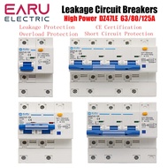 Hot🔥 DZ47LE Three-Phase Leakage Protector RCBO Overload Short Circuit Protection 1P+N 2P 3P+N 4P Cir