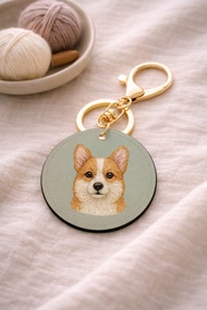 3D紋理 NFC 家庭智能鑰匙圈-狗(CG)(寵物項圈 鑰匙圈) 客製名片