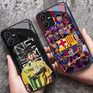 DK-84 Barcelona Neymar JR HD Glass Casing for VIVO Y22 Y35 Y75 Y28 Y22S V25 Y55 iQOO Z6