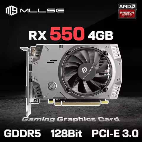 2025 AMD Radeon RX 550 4GB Placa De Video Graphics Card GDDR5 128bit PCI-E X16 HDMI DP DVI rx 550 4g