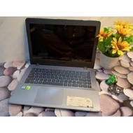 Laptop asus a442u x442u intel core i5 gen8 ram 4gb ssd 128gb hdd 500gb