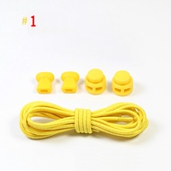 100cm Color Elastic Band for No Tie Shoe Laces Lazy Elastic Round Shoelaces Lock Adults Kids Sports Trainers