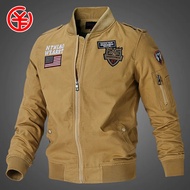 YGTOF Mens Bomber Pilot Jacket Winter Parkas Army Jackets Military Motorcycle Jacket Cargo Outerwear