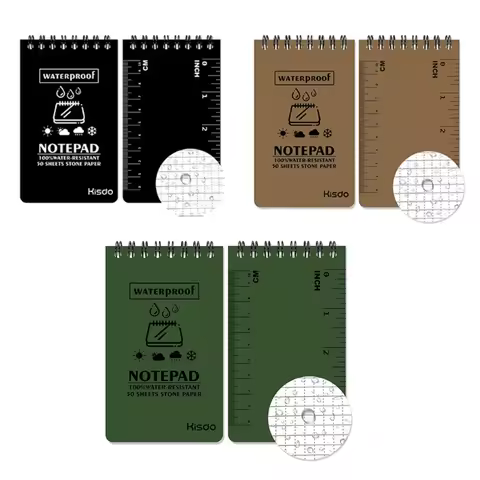 Stone Paper Waterproof Spiral Notebooks Notepad Pocket Notebook All-Weather Memos Blank Paper Notepa