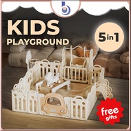 BabyBloo Baby Playground Kids Fence Foldable Gaming Fence Safety Baby Playpen Kids Slide Kids Playgr