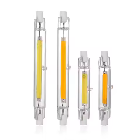 High Power R7S Glass Tube COB Bulb 78mm 10W 118mm 50W Dimmable R7S Cob LED Corn Lamp Replace Halogen
