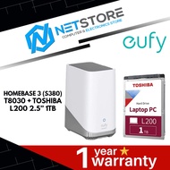 EUFY HOMEBASE 3 (S380) T8030 + TOSHIBA L200 2.5” 1TB