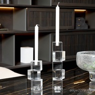 Candle Holder k9 Light Luxury Dining Table Romantic Candle Holder Dinner Crystal Glass Household Can