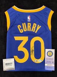 Stephen Curry 勇士隊親筆簽名球衣- USASM & Beckett COA證書 USAUM公司認證
