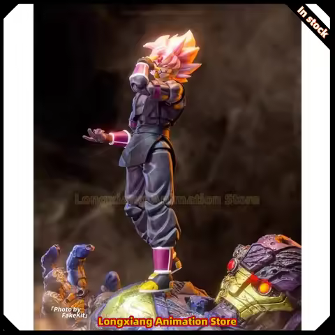 24-hour Shipping Demonical Fit Moving Super Evil Dragon Ball Zamas SHF Peach Red Black Goku Moving M