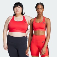 adidas Training Powerreact Train Medium-Support 3-Stripes Bra Women Red JP4805