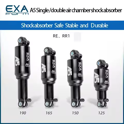 KS EXA MTB Bicycle Aires Pressure Rear Shock Absorber Device Soft Suspension Shock Double Air Room O