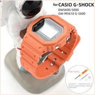 Resin Watch Strap+Case for CASIO G-SHOCK series DW5600HR/GW-M5610 GW-B5600 Silicone Watchband Sport 