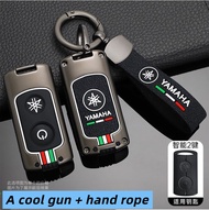 โครงเปลือกนอกเคสกุญแจรีโมตรถโลหะผสมสำหรับ Yamaha Nmax 2021/2022 NVX NVX155 XMAX XMAX300 QBIX AEROX J