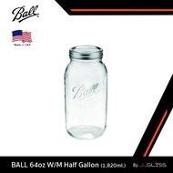 JJGLASS - BALL 64oz W/M Half Gallon - ขวดโหล Ball Mason Jar โหลถนอมอาหารบอลล์ แบบปากกว้าง ขนาด 64 ออนซ์