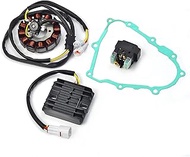 MOTO1988 Starter Relay Rectifier Regulator Stator kit and Gasket for Yamaha YFZ450 2004-2009 Magneto