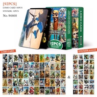 【READY STOCK】96 PCS/Bos Italian Brainrot Tung Tung Tung Sahur Photocard Lomo Card with Stickers