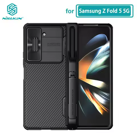 For Samsung Z Fold 5 Case with Pen Nillkin CamShield Pro Camera Protection Cover for Samsung Galaxy 
