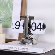 Auto Flipping Vintage Mechanical Desk Clock