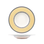 VB │ 奧頓系列-24cm深盤│湯盤-Fleur黃邊花環