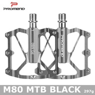Promend MTB bike pedal CNC ultra-light aluminum non-slip 12 pins 3 bearings Big feet pedals Pedals vtt Mountain Bike Accessories